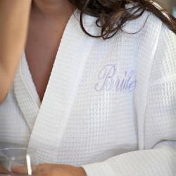 Bride Personalized Waffle Robe.  